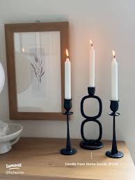 Candle Holder Black S/3
